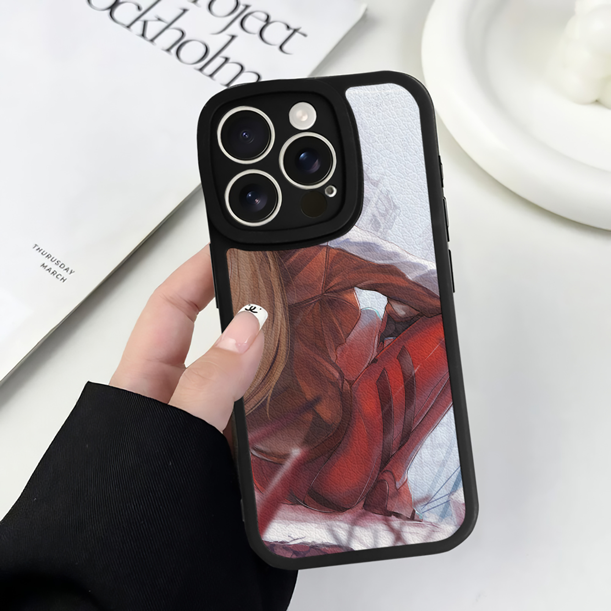 （画像用） EVA 新世紀エヴァンゲリオン 【iPhone 16シリーズ対応】シリコンスマホケース（レザー調） 材質：シリコン